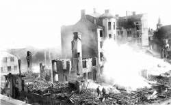 Branden 1909 vid torget